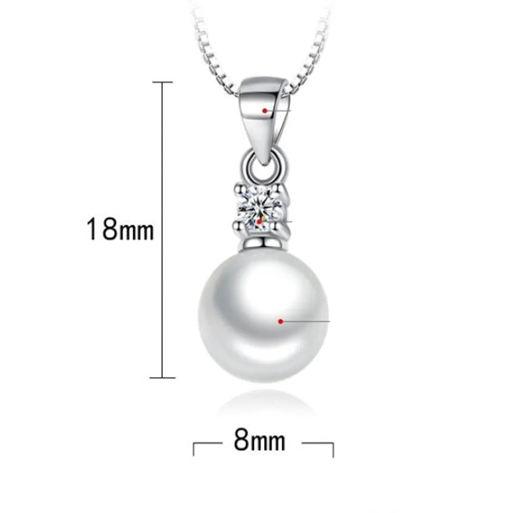 Luminous Pearl Drop Pendant Necklace