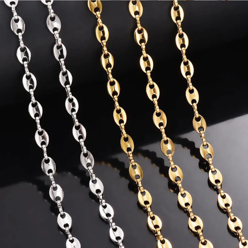 Golden and Silver Luxe Chain Necklace