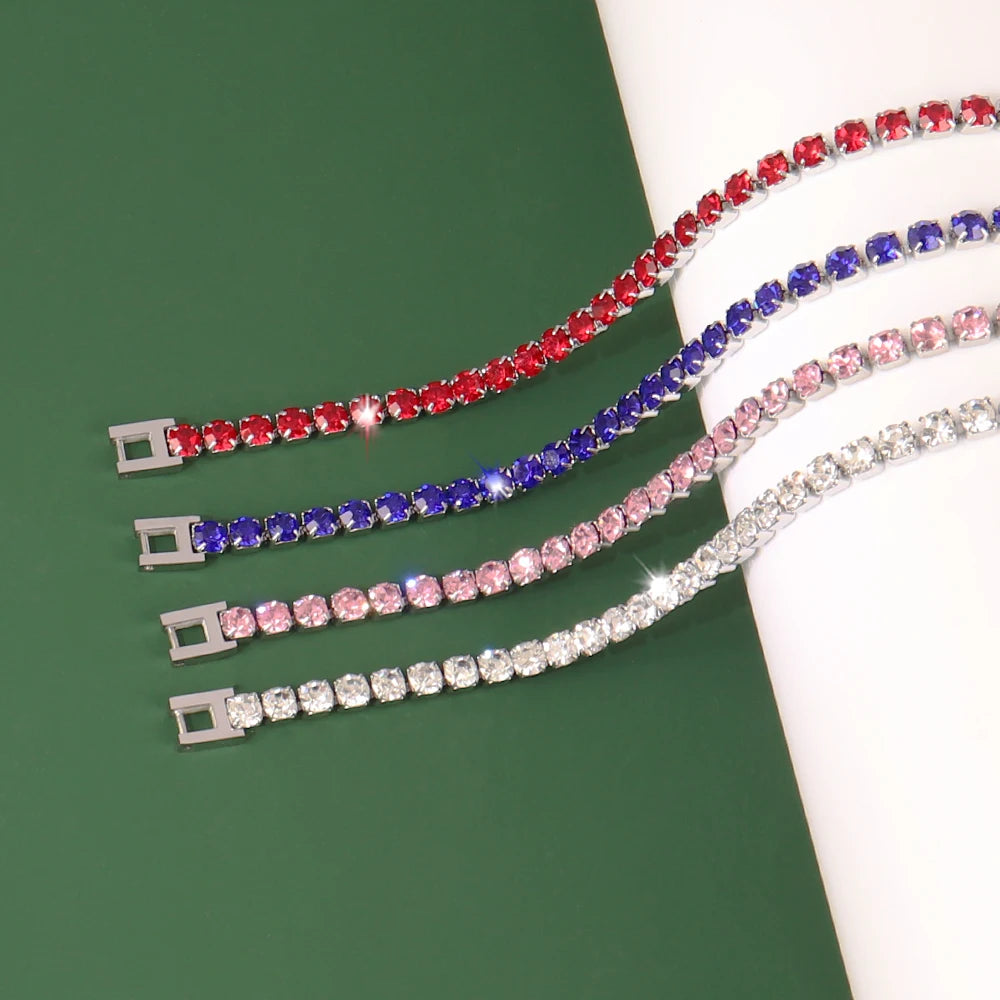 Sparkling Tennis Chain Necklace