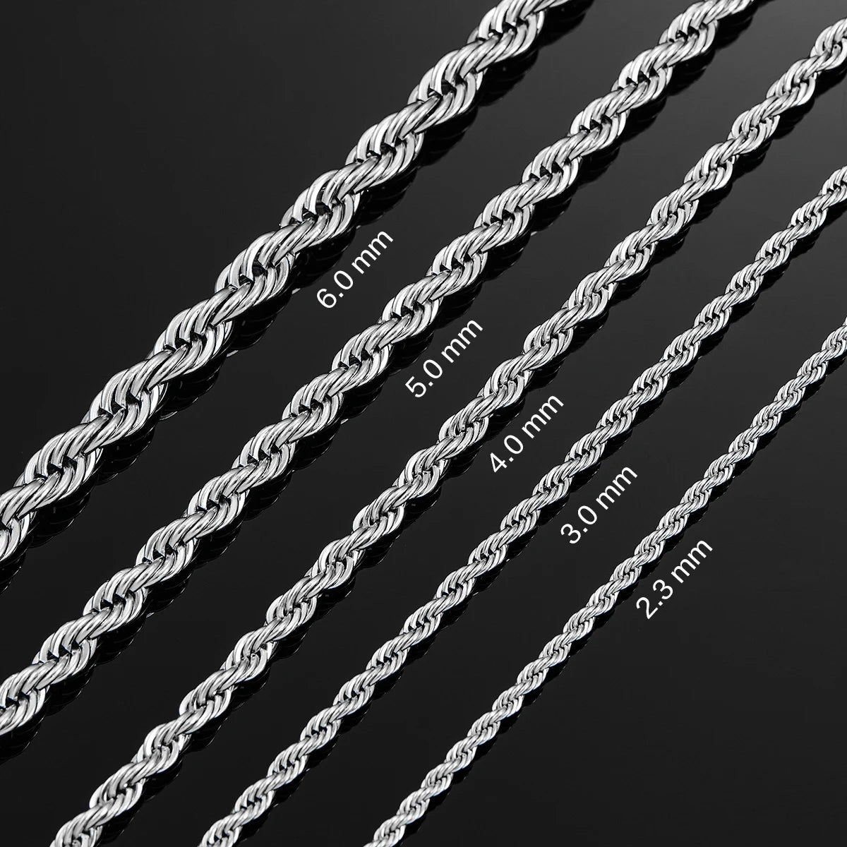 Sterling Rope Chain