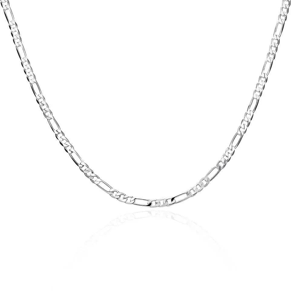 Classic Men's Silver Curb Chain Necklace