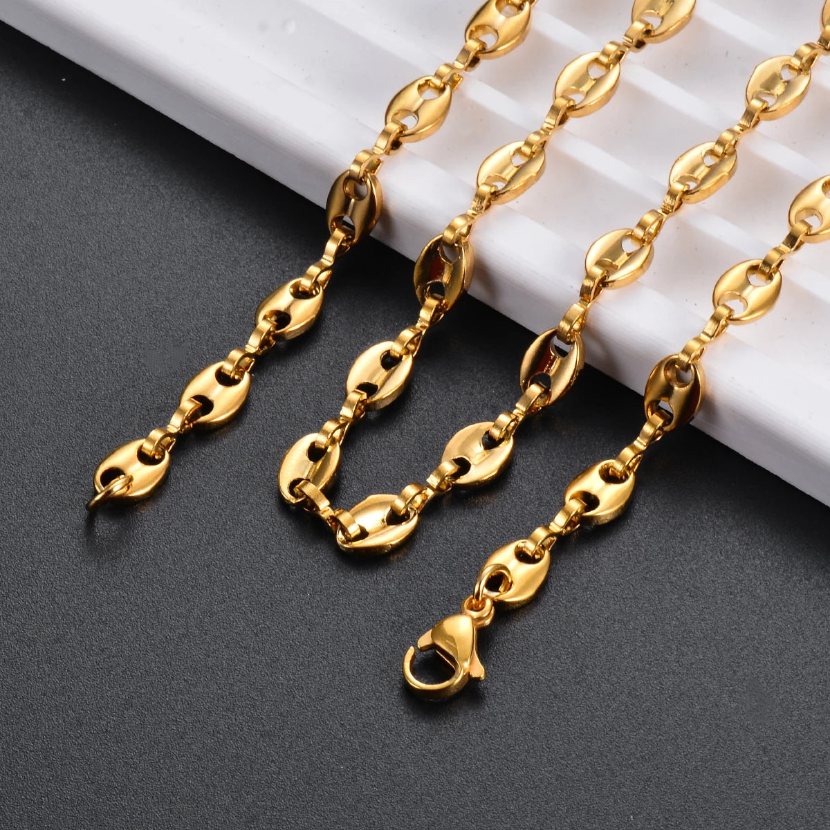 Golden and Silver Luxe Chain Necklace