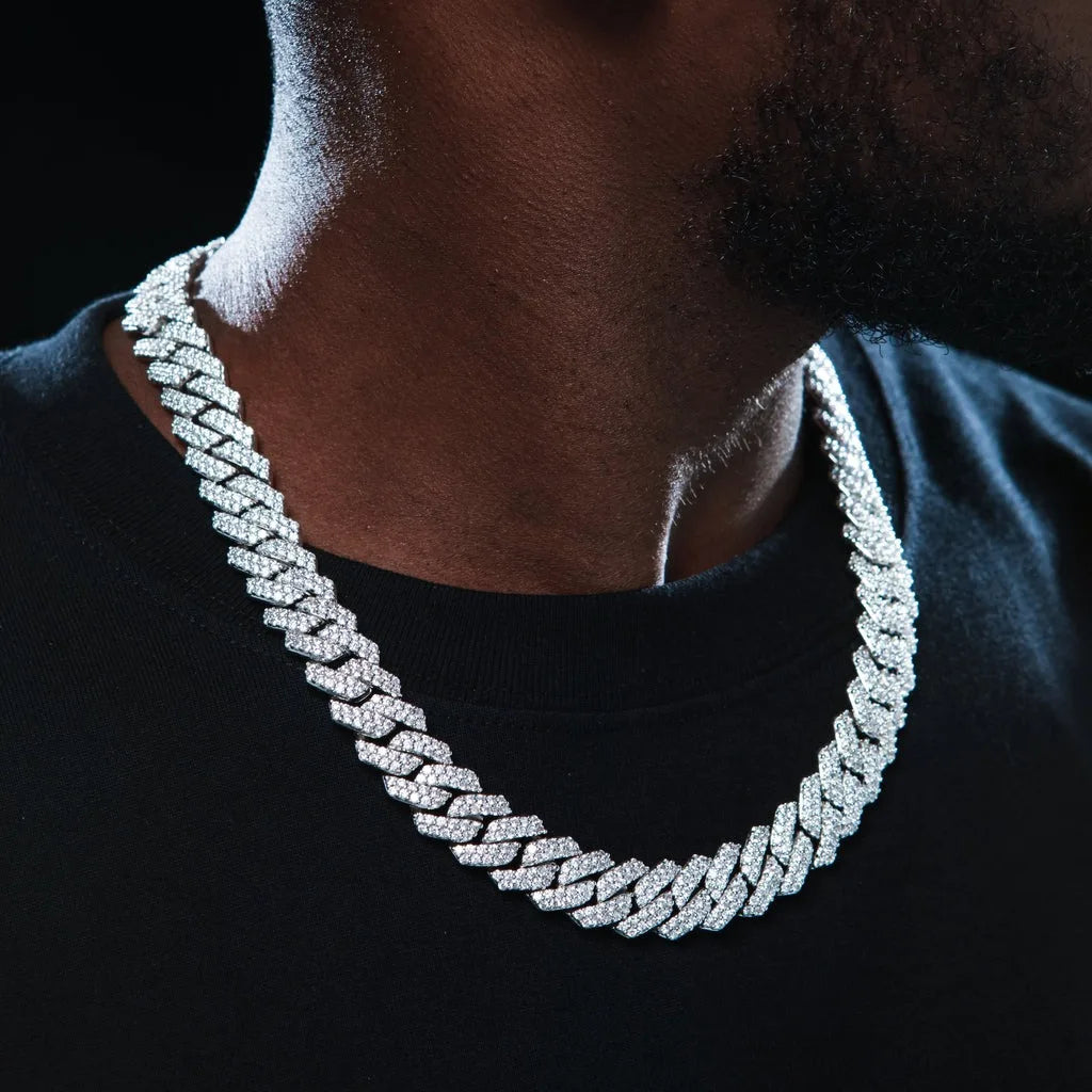 Men's Iced Out Cuban Link Chain Necklace