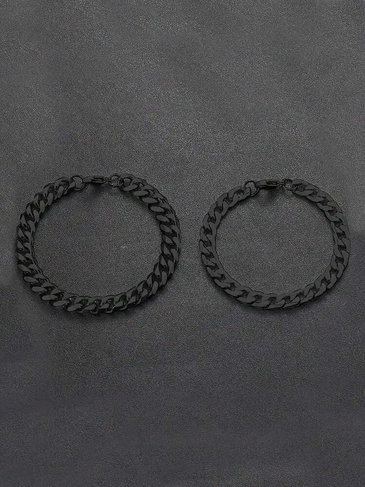 Onyx Double Chain Bracelet