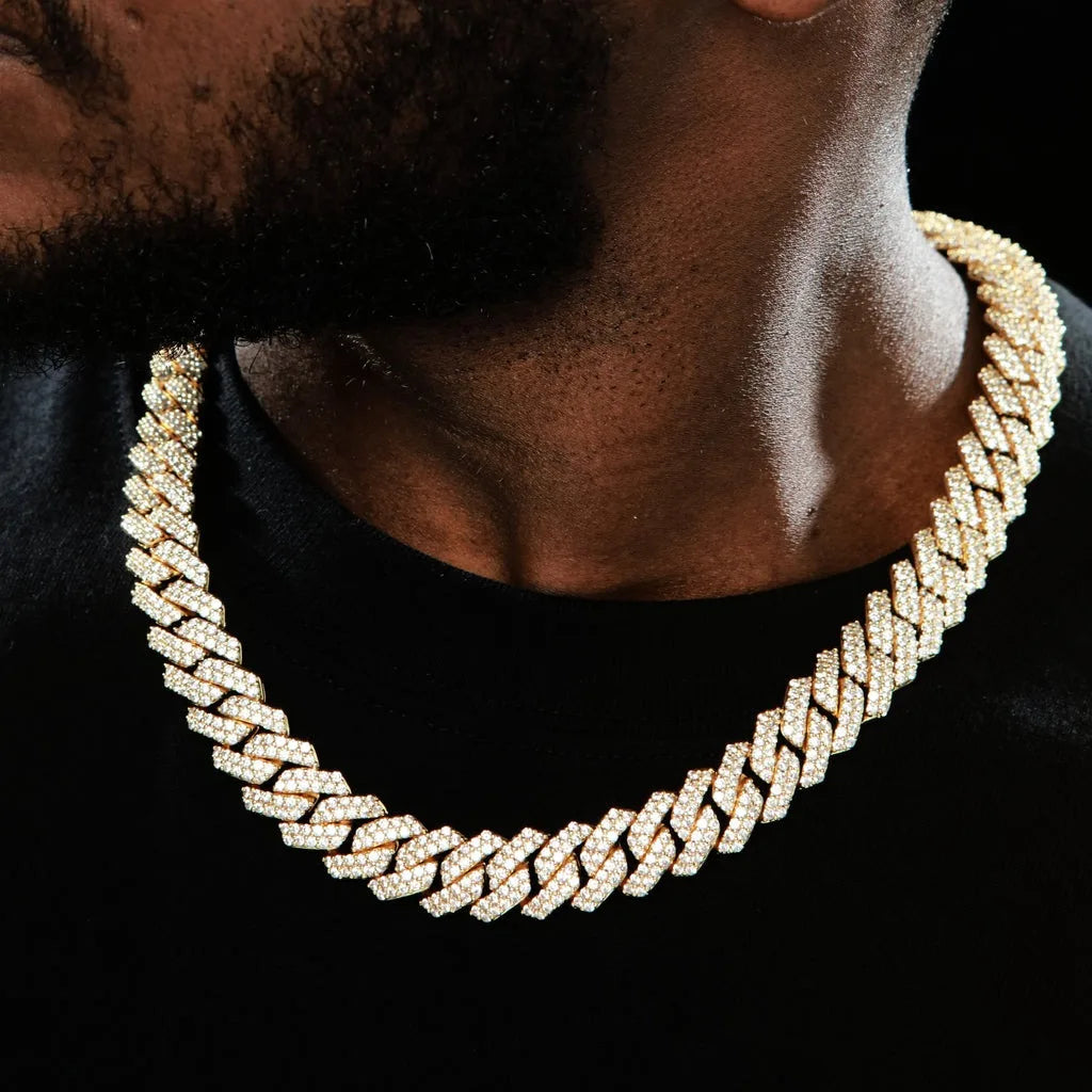 Men's Iced Out Cuban Link Chain Necklace