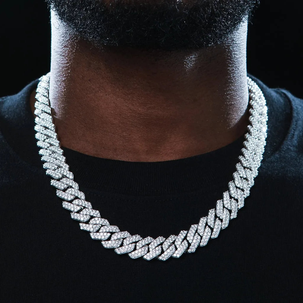 Men's Iced Out Cuban Link Chain Necklace