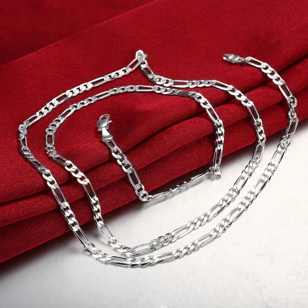 Classic Men's Silver Curb Chain Necklace