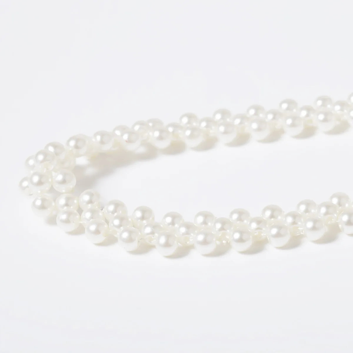 Triple Strand Pearl Choker Necklace